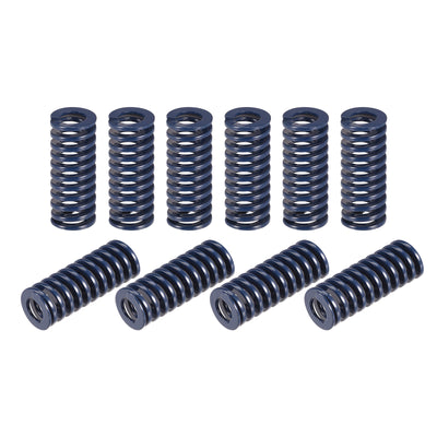 uxcell Uxcell Die Spring, 20pcs 12mm OD 30mm Long Stamping Light Load Compression, Blue