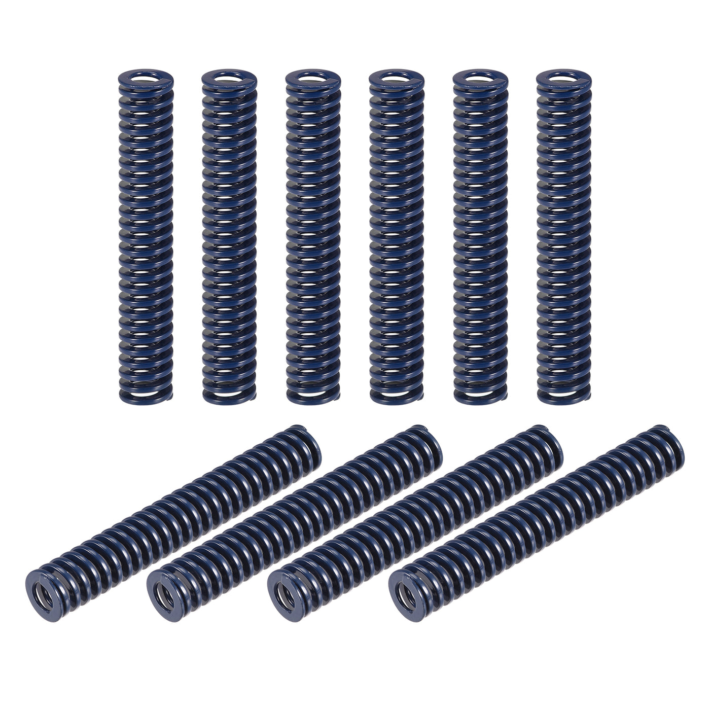 uxcell Uxcell Die Spring, 10pcs 12mm OD 80mm Long Stamping Light Load Compression, Blue