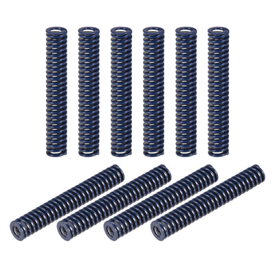 uxcell Uxcell Die Spring, 10pcs 12mm OD 80mm Long Stamping Light Load Compression, Blue