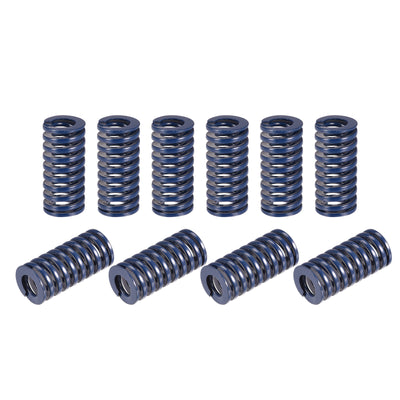 uxcell Uxcell Die Spring, 20pcs 14mm OD 30mm Long Stamping Light Load Compression, Blue