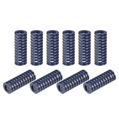 uxcell Uxcell Die Spring, 20pcs 14mm OD 35mm Long Stamping Light Load Compression, Blue