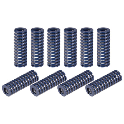 uxcell Uxcell Die Spring, 10pcs 14mm OD 40mm Long Stamping Light Load Compression, Blue