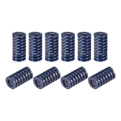 uxcell Uxcell Die Spring, 20pcs 16mm OD 30mm Long Stamping Light Load Compression, Blue