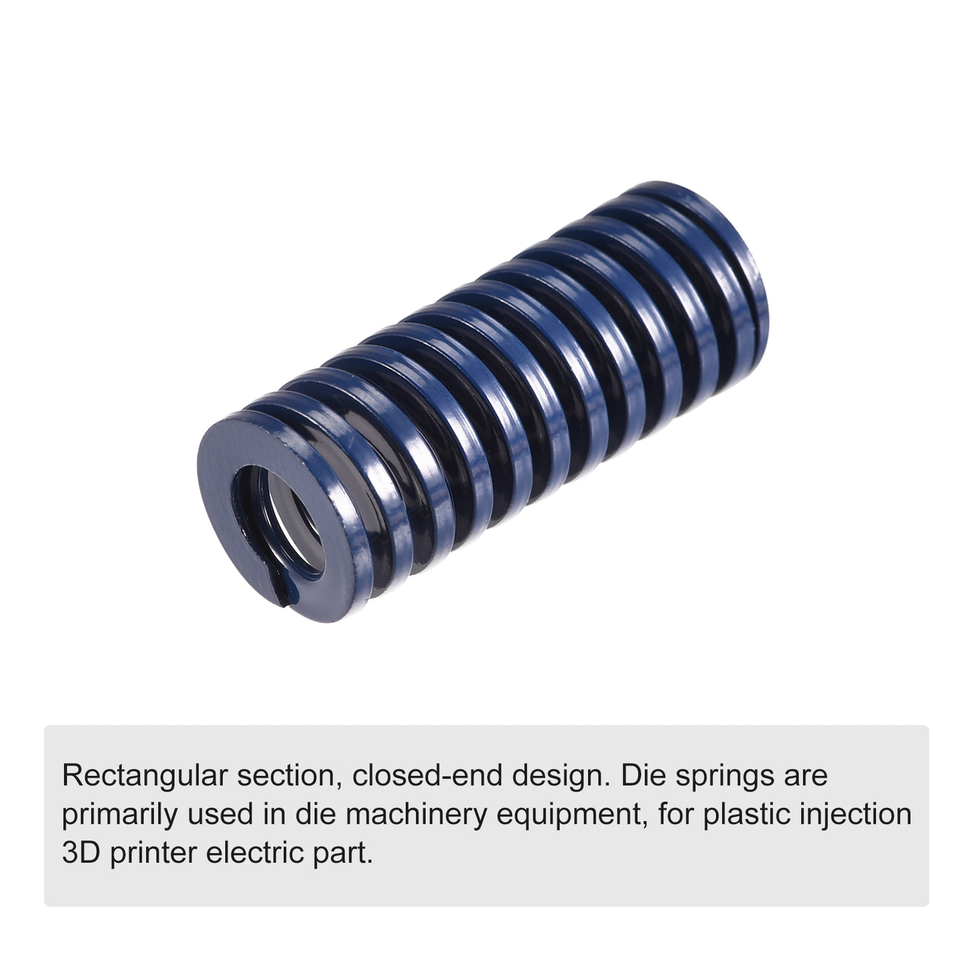 uxcell Uxcell Werkzeugfeder Druckfedern 16mm Außendurchm. 40mm Lang Spiralprägung Leichte Last für Elektrische Teile von 3D Druckern Blau