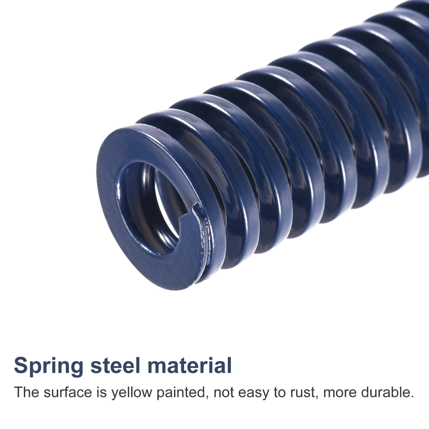 uxcell Uxcell Die Spring, 16mm OD 45mm Long Stamping Light Load Compression, Blue