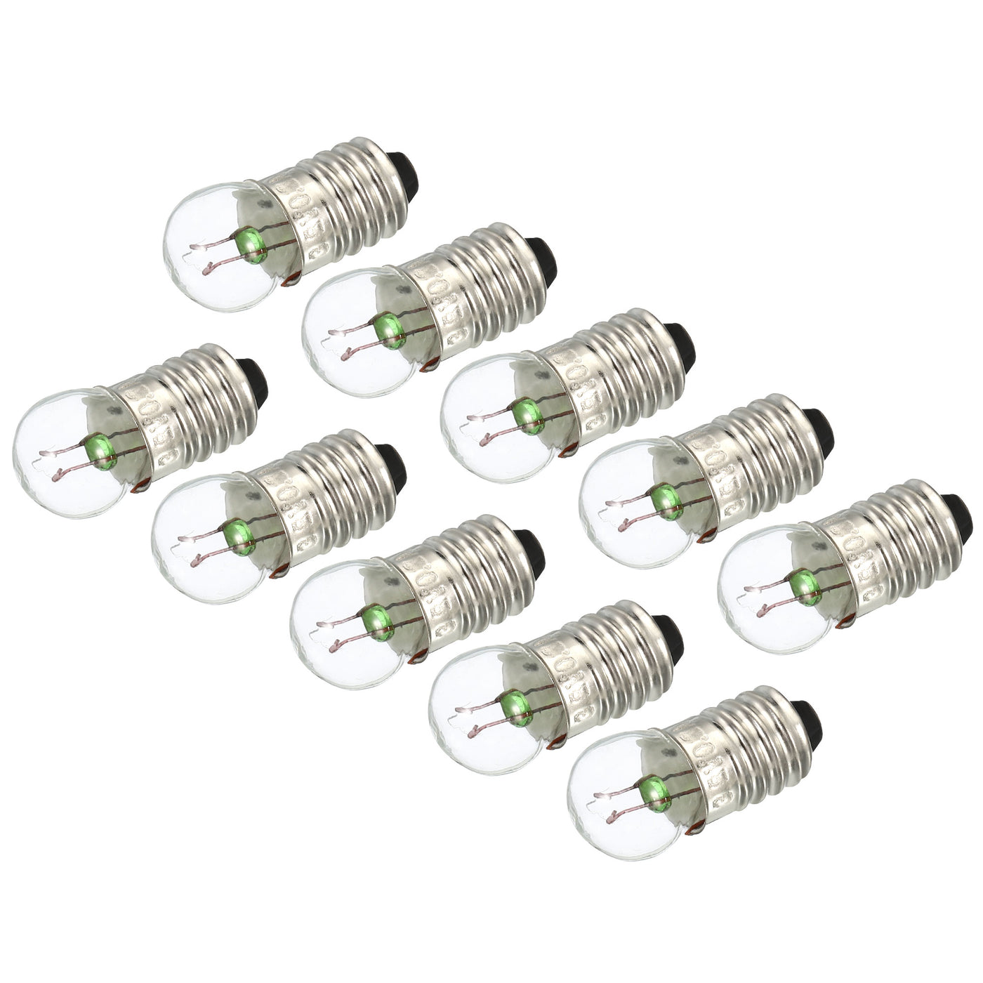 Harfington 15Pcs E10 Screw Base Bulbs DC 3.8V Mini Miniature Lights, Warm Yellow