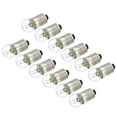 Harfington 30Pcs E10 Screw Base Bulbs DC 3.8V Mini Miniature Lights, Warm Yellow