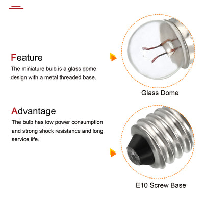 Harfington Screw Base Miniature Bulbs, Mini Lamps, with Storage Box