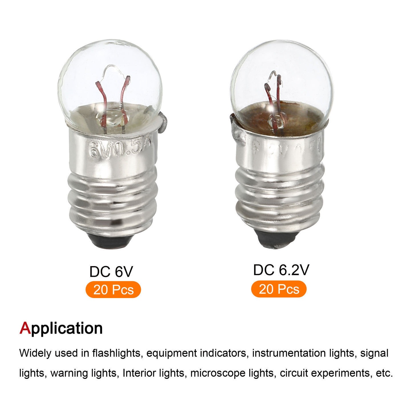 Harfington Screw Base Miniature Bulbs, Mini Lamps, with Storage Box