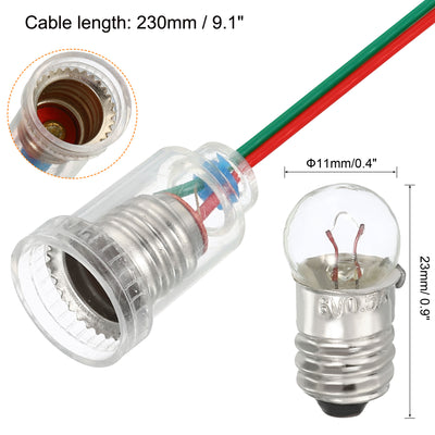 Harfington Screw Base Miniature Bulbs Mini Lamps, with Lamp Holders