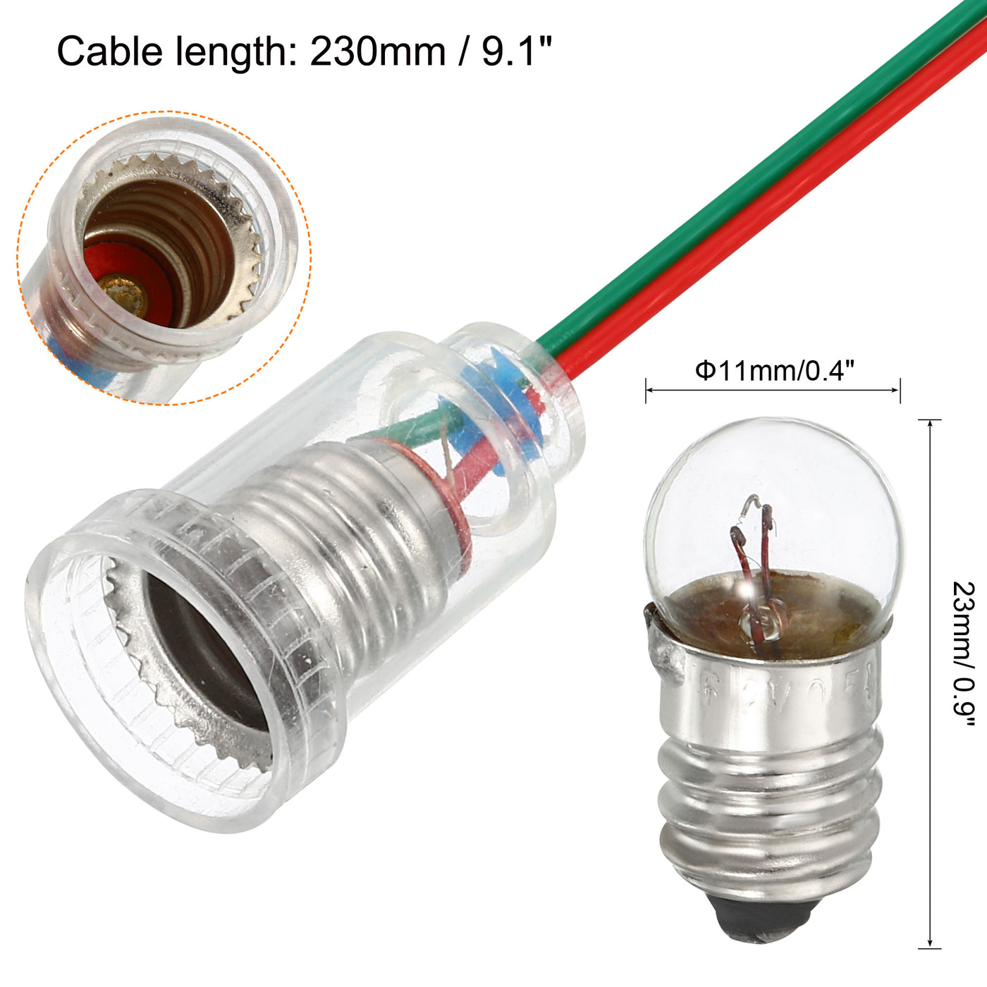 Harfington Screw Base Miniature Bulbs Mini Lamps, with Lamp Holders