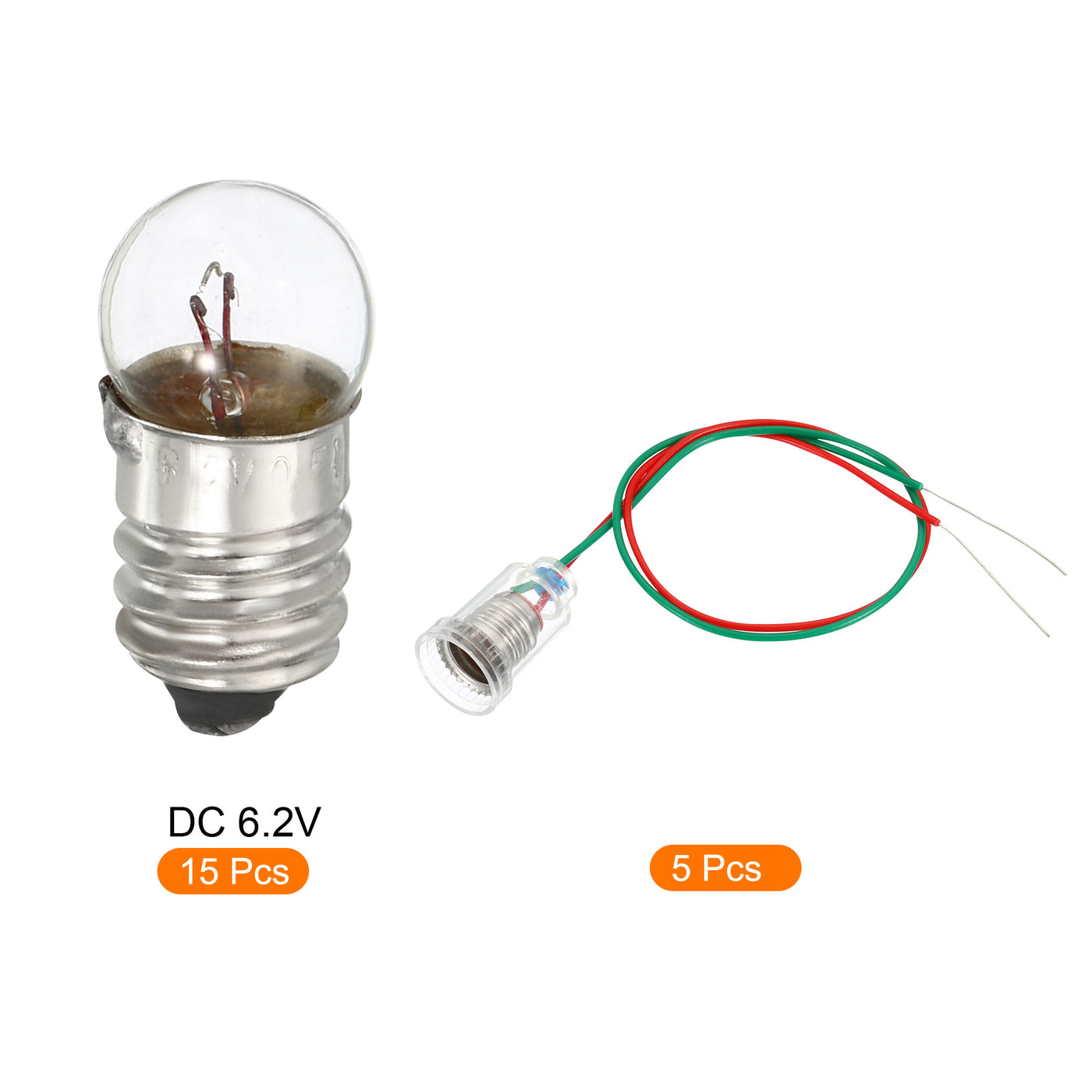 Harfington Screw Base Miniature Bulbs Mini Lamps, with Lamp Holders