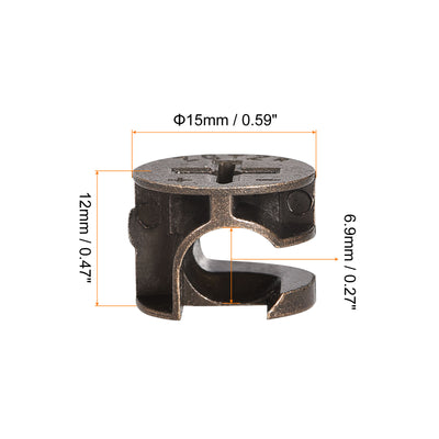 Harfington Cam Lock Nut for Furniture Locking Nuts, Cam Fittings