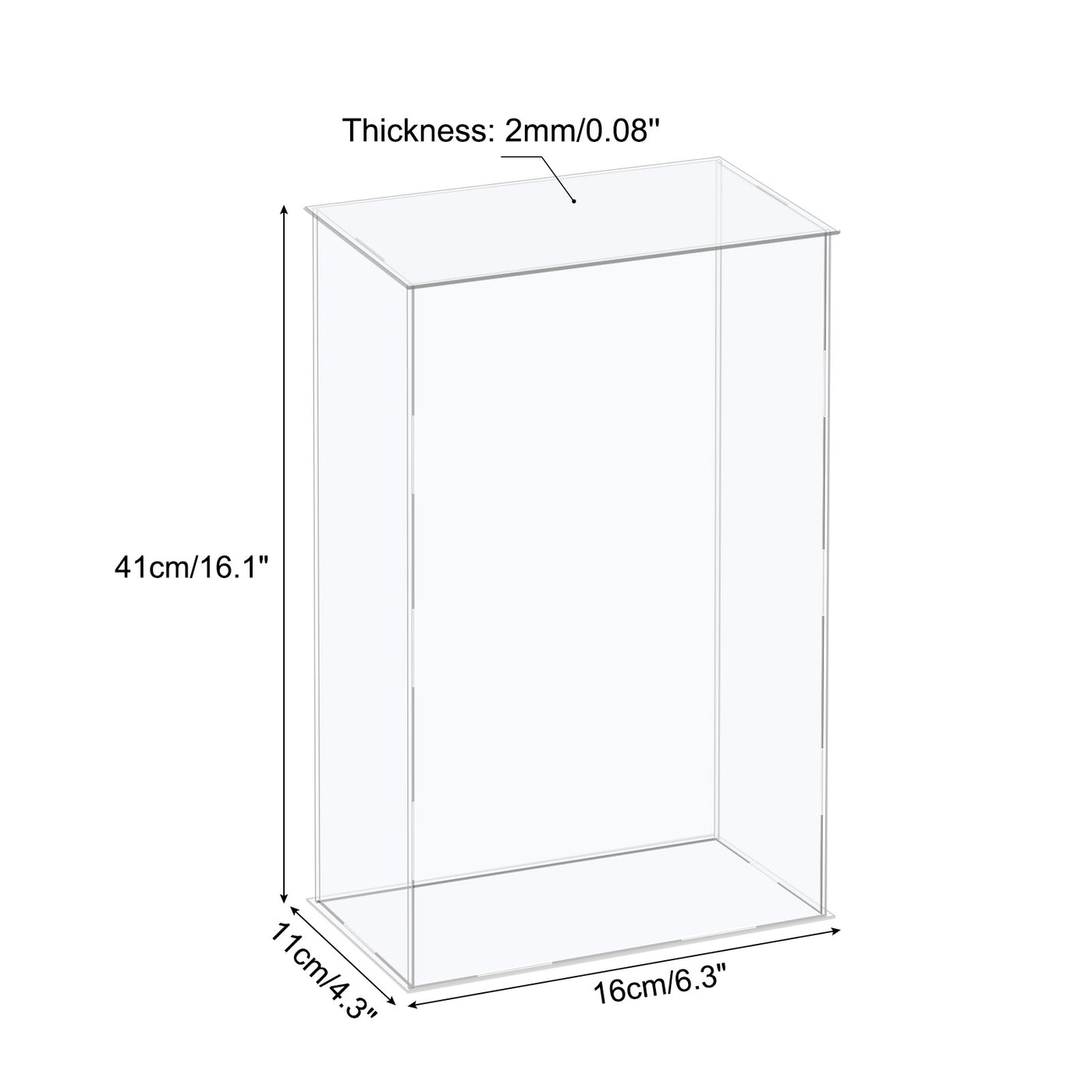 Harfington Acrylic Display Case Plastic Box