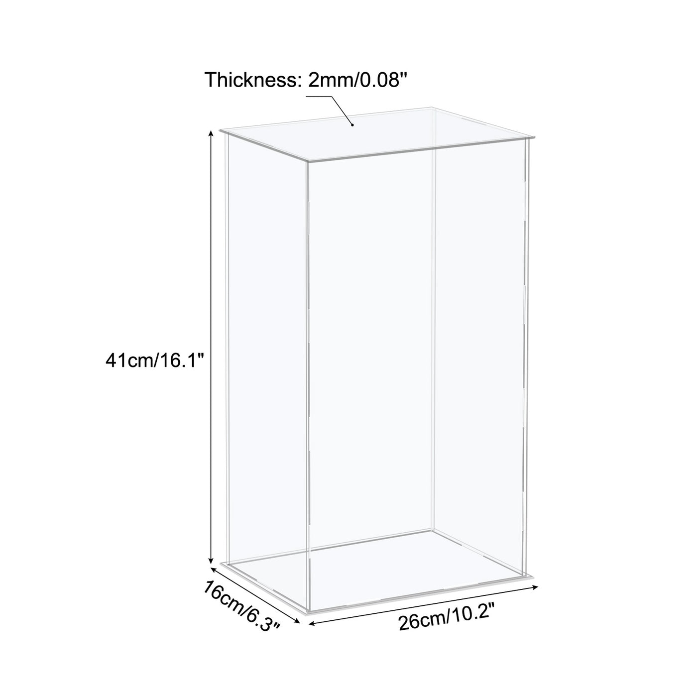 Harfington Acrylic Display Case Plastic Box