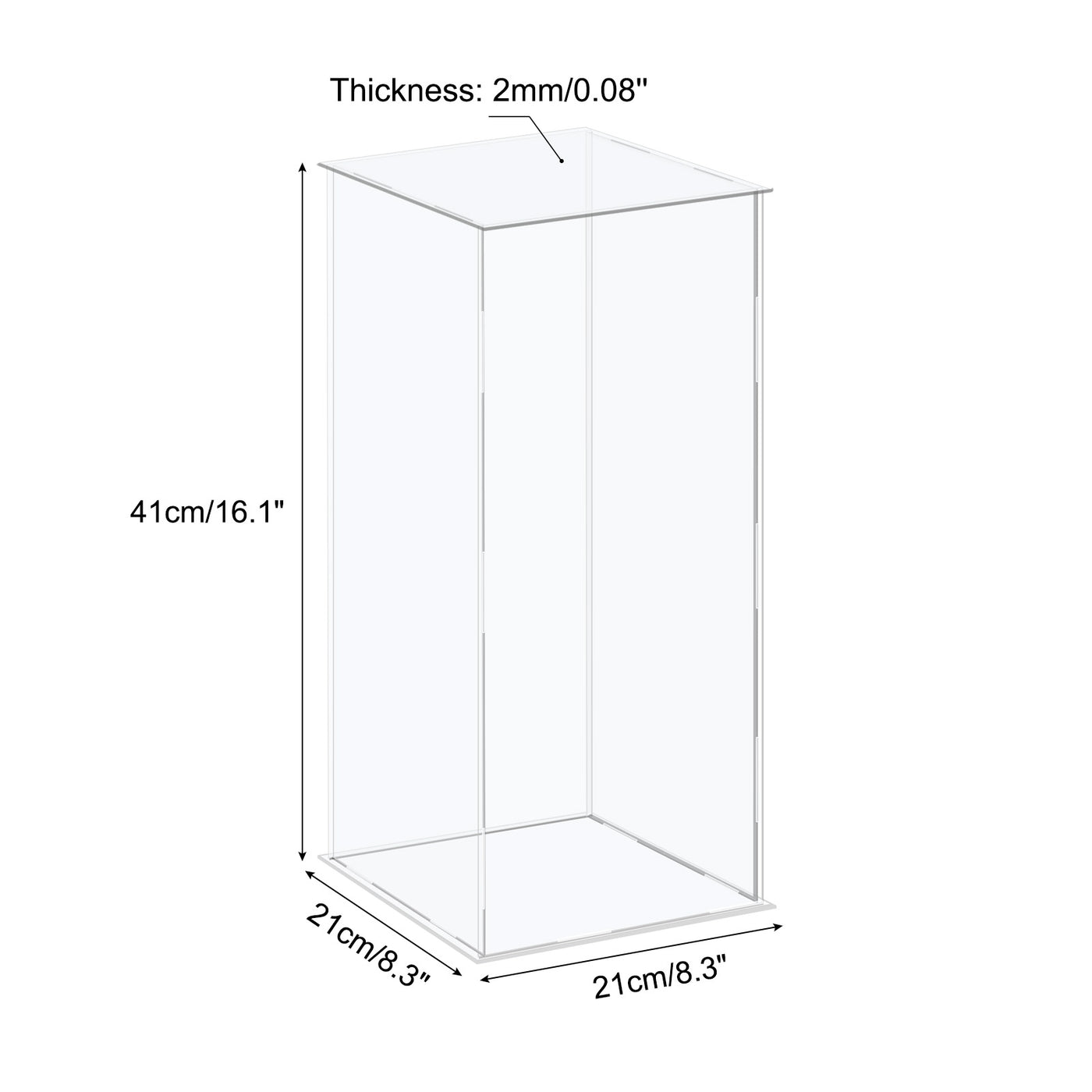 Harfington Acrylic Display Case Plastic Box