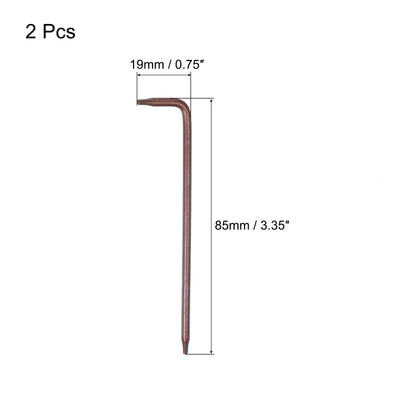 Harfington Manipulationssicherer Torx-Sternschlüssel, L-förmiger langer Arm, S2-Stahl