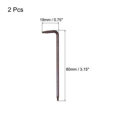 Harfington Manipulationssicherer Torx-Sternschlüssel, L-förmiger langer Arm, S2-Stahl