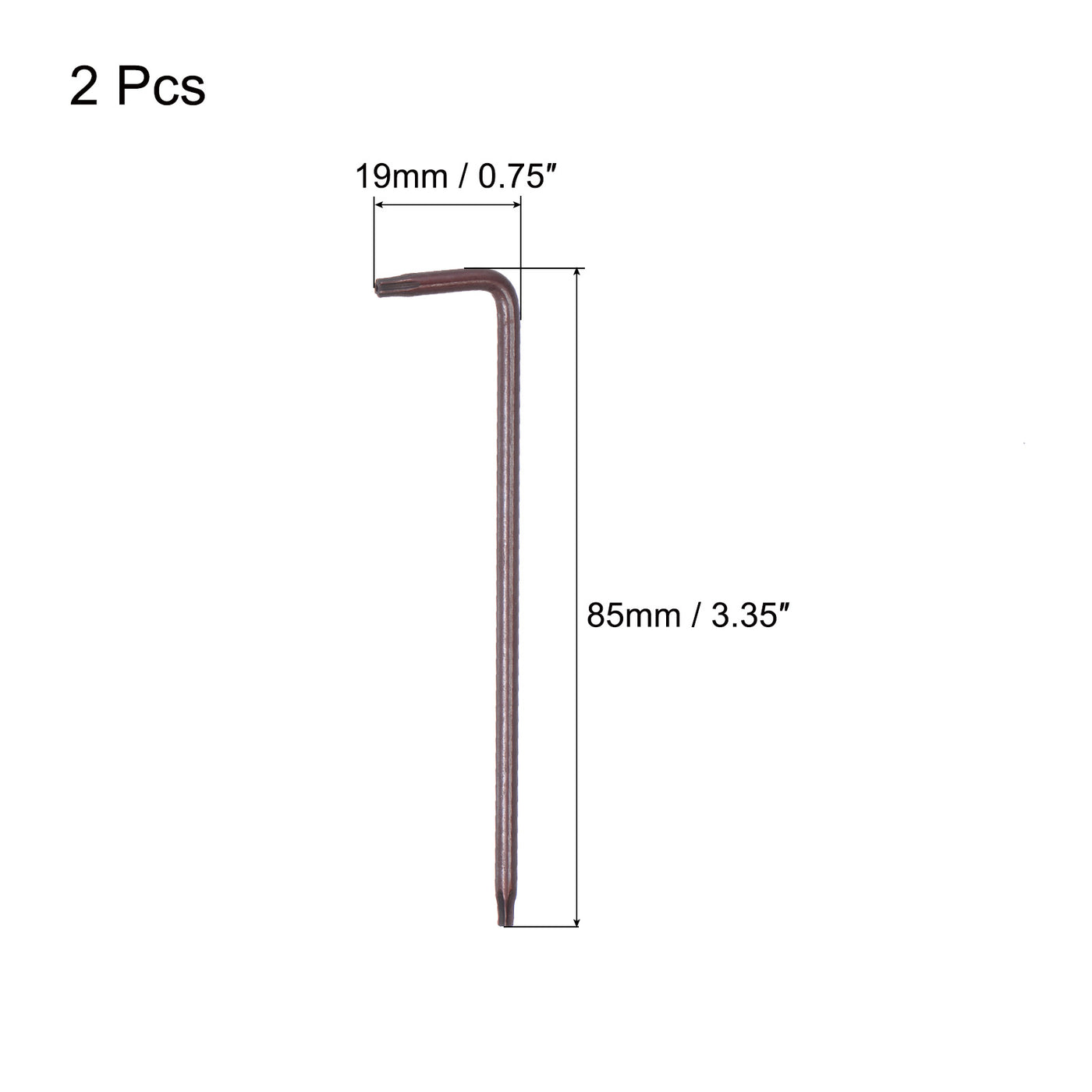 Harfington Manipulationssicherer Torx-Sternschlüssel, L-förmiger langer Arm, S2-Stahl