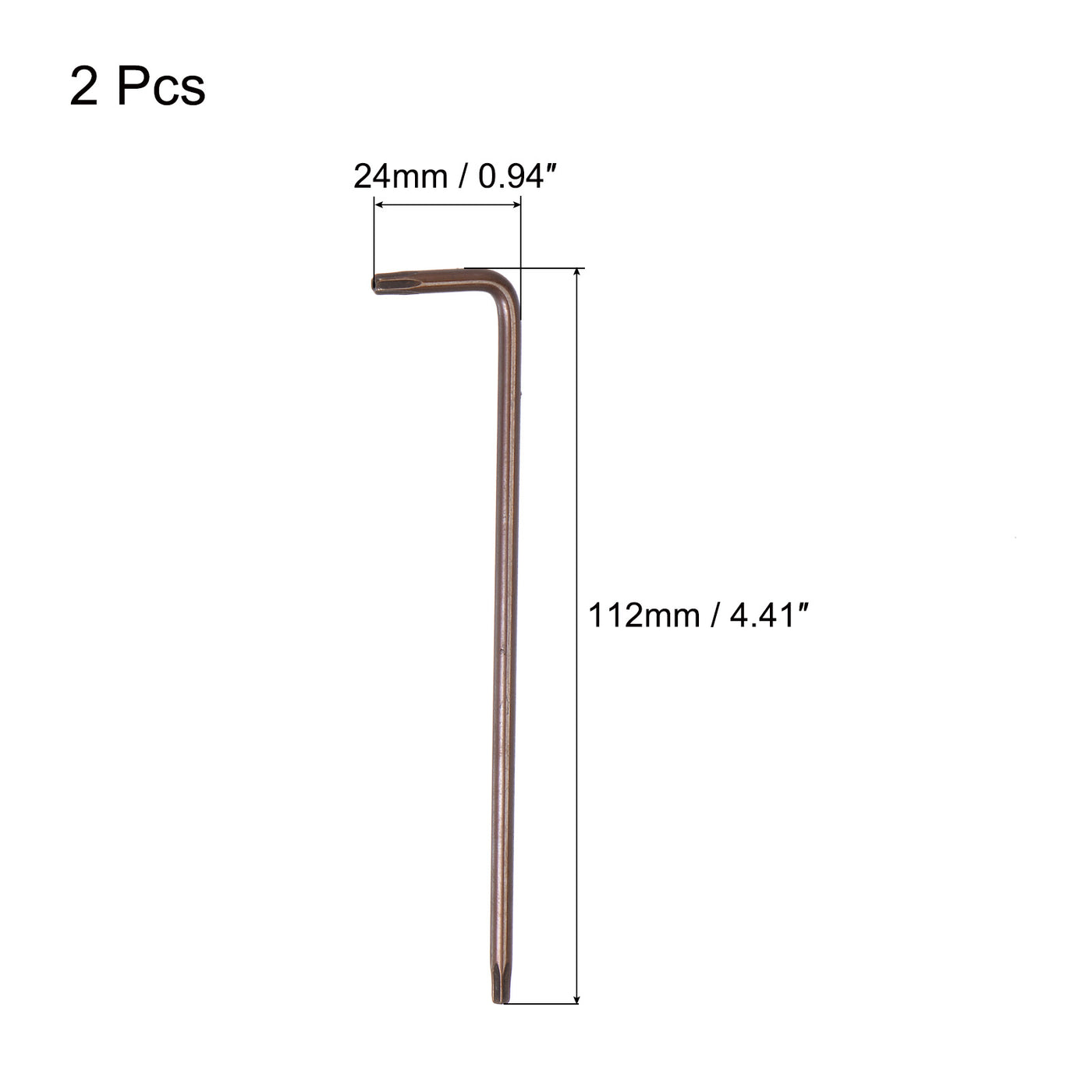 Harfington Manipulationssicherer Torx-Sternschlüssel, L-förmiger langer Arm, S2-Stahl