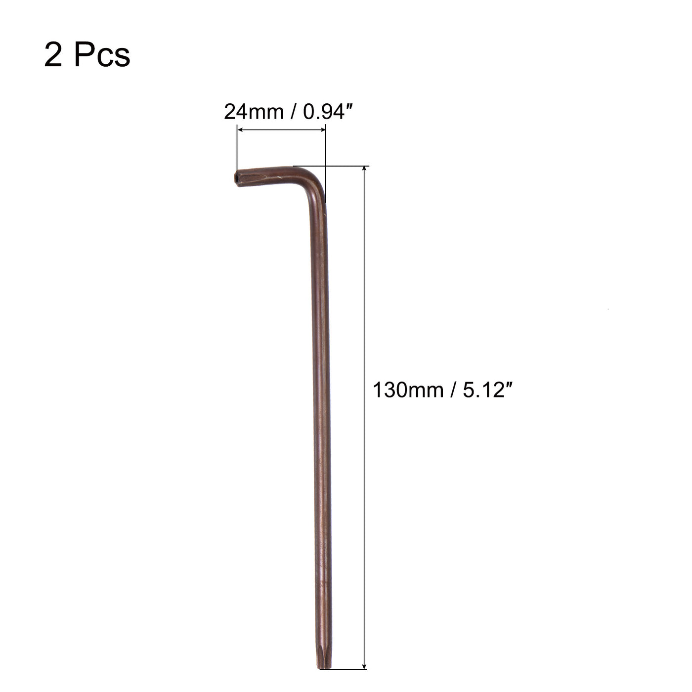 Harfington Manipulationssicherer Torx-Sternschlüssel, L-förmiger langer Arm, S2-Stahl