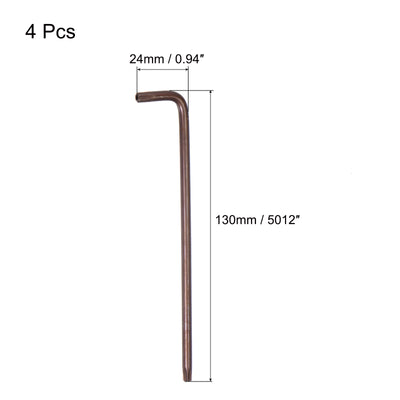 Harfington Manipulationssichere Torx-Sternschlüssel, L-förmiger langer Arm, S2-Stahl