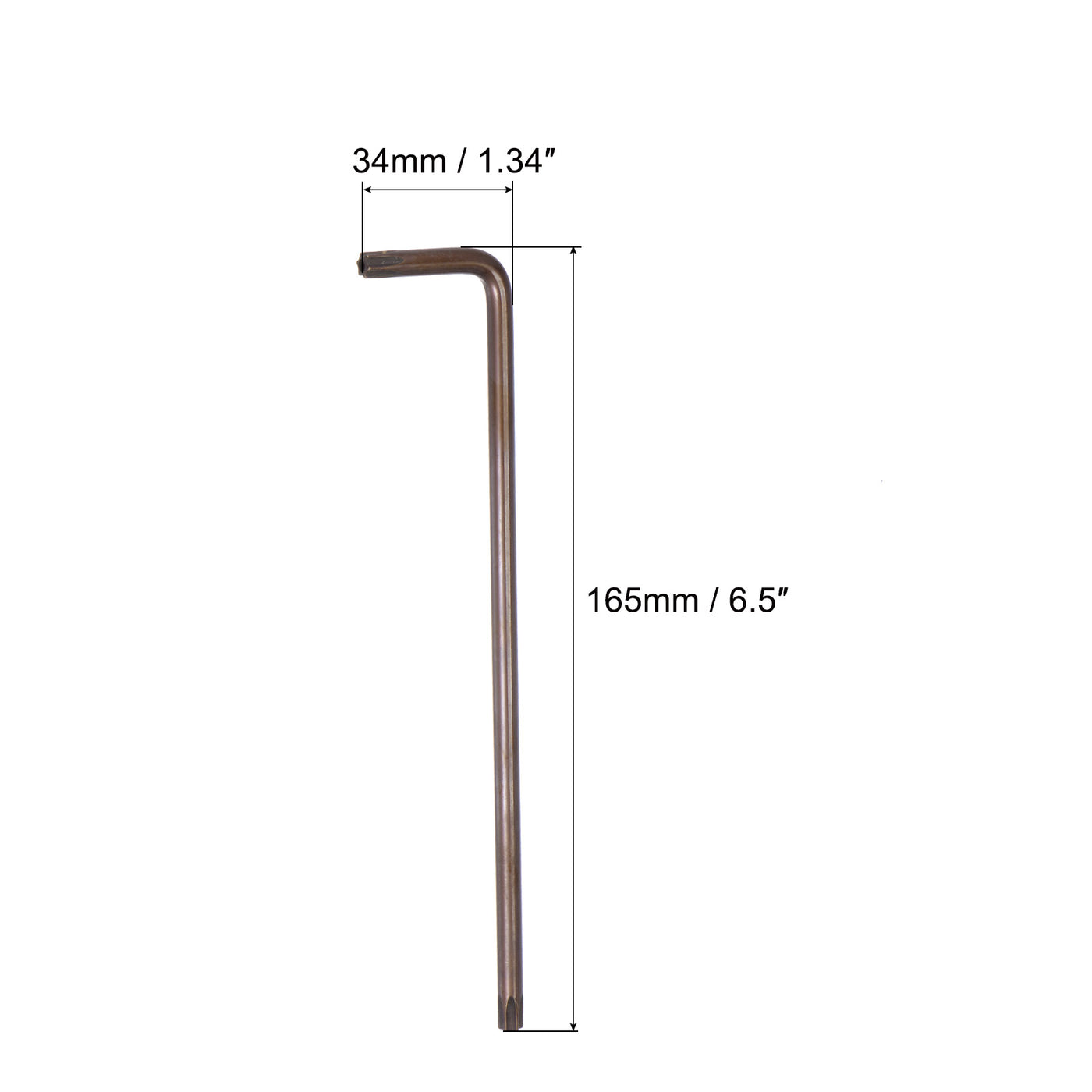 Harfington Manipulationssicherer Torx-Sternschlüssel-Bitschlüssel, L-förmiger langer Arm, S2-Stahl