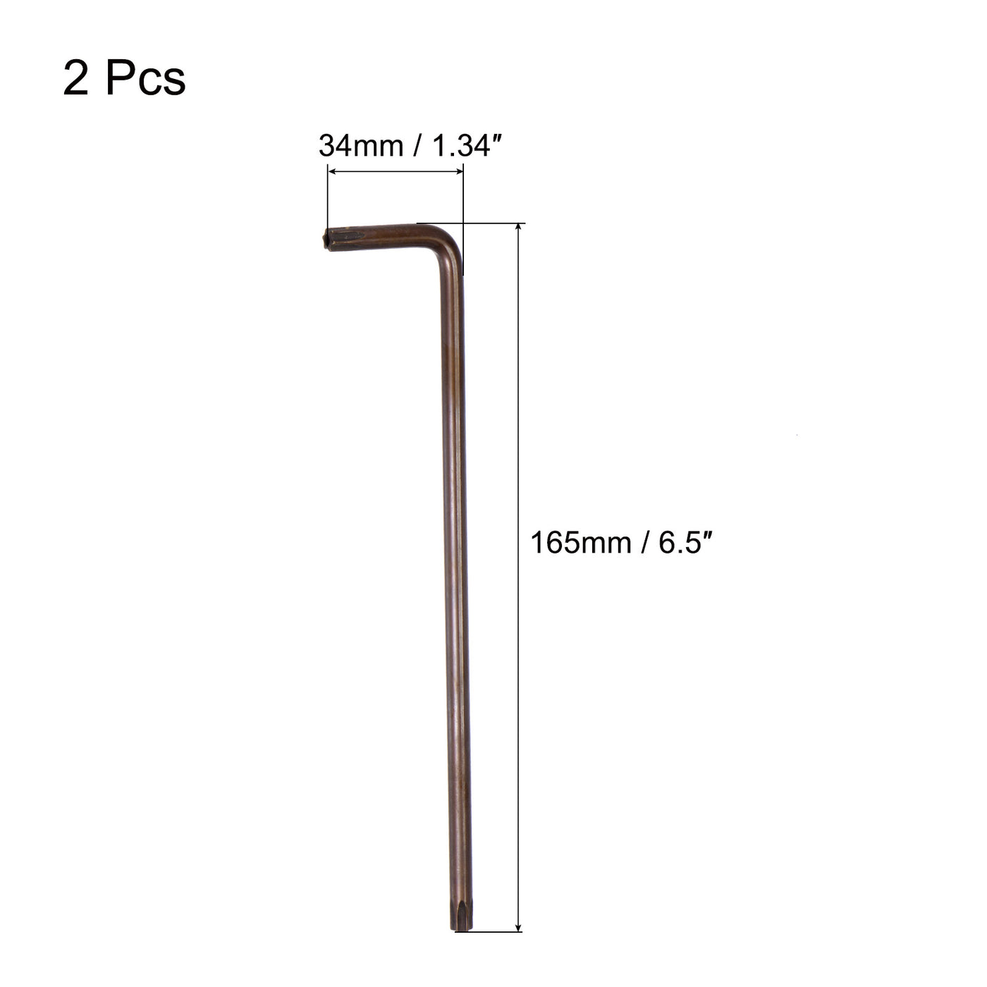 Harfington Manipulationssicherer Torx-Sternschlüssel, L-förmiger langer Arm, S2-Stahl