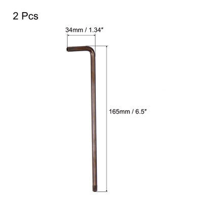 Harfington Manipulationssicherer Torx-Sternschlüssel, L-förmiger langer Arm, S2-Stahl