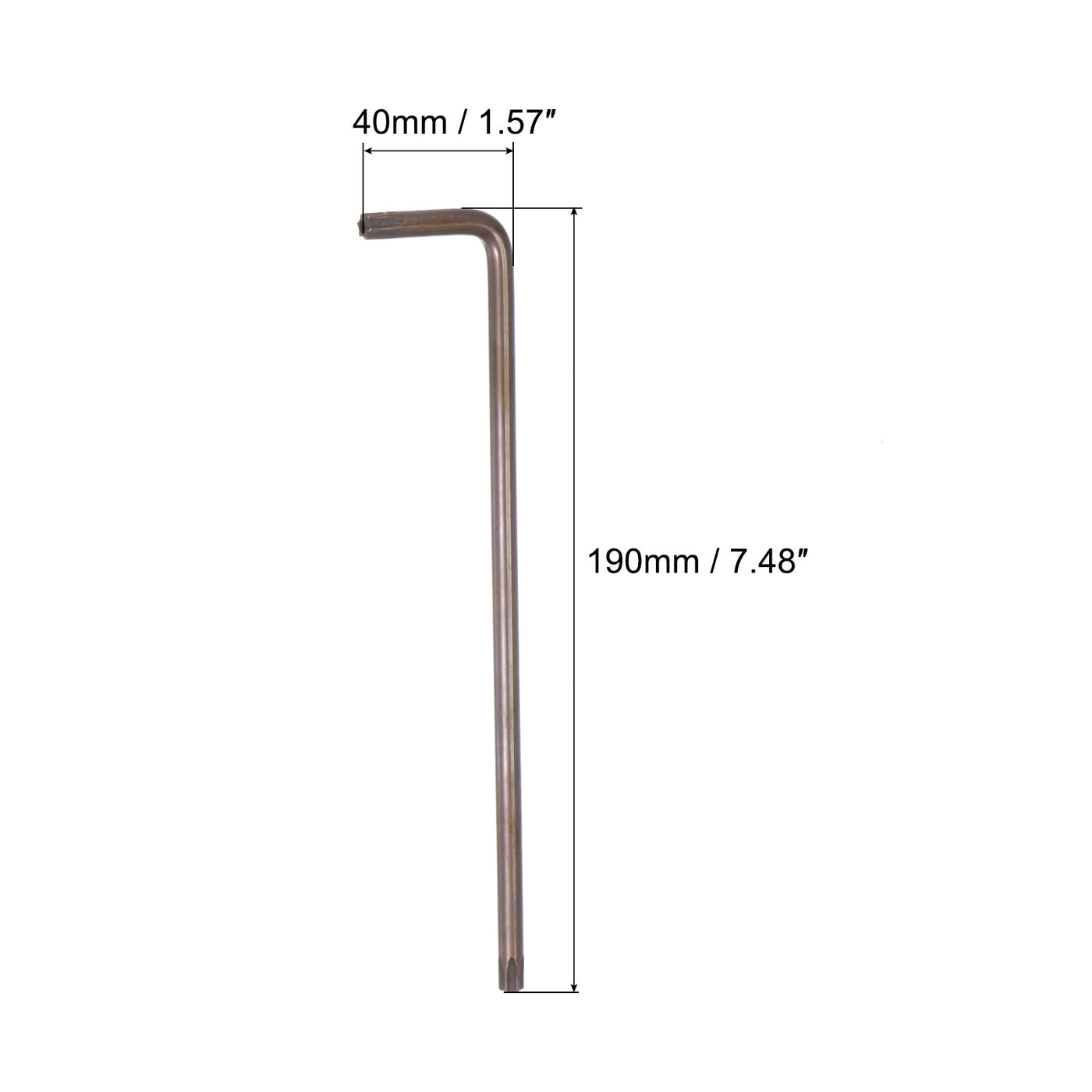 Harfington Manipulationssicherer Torx-Sternschlüssel-Bitschlüssel, L-förmiger langer Arm, S2-Stahl