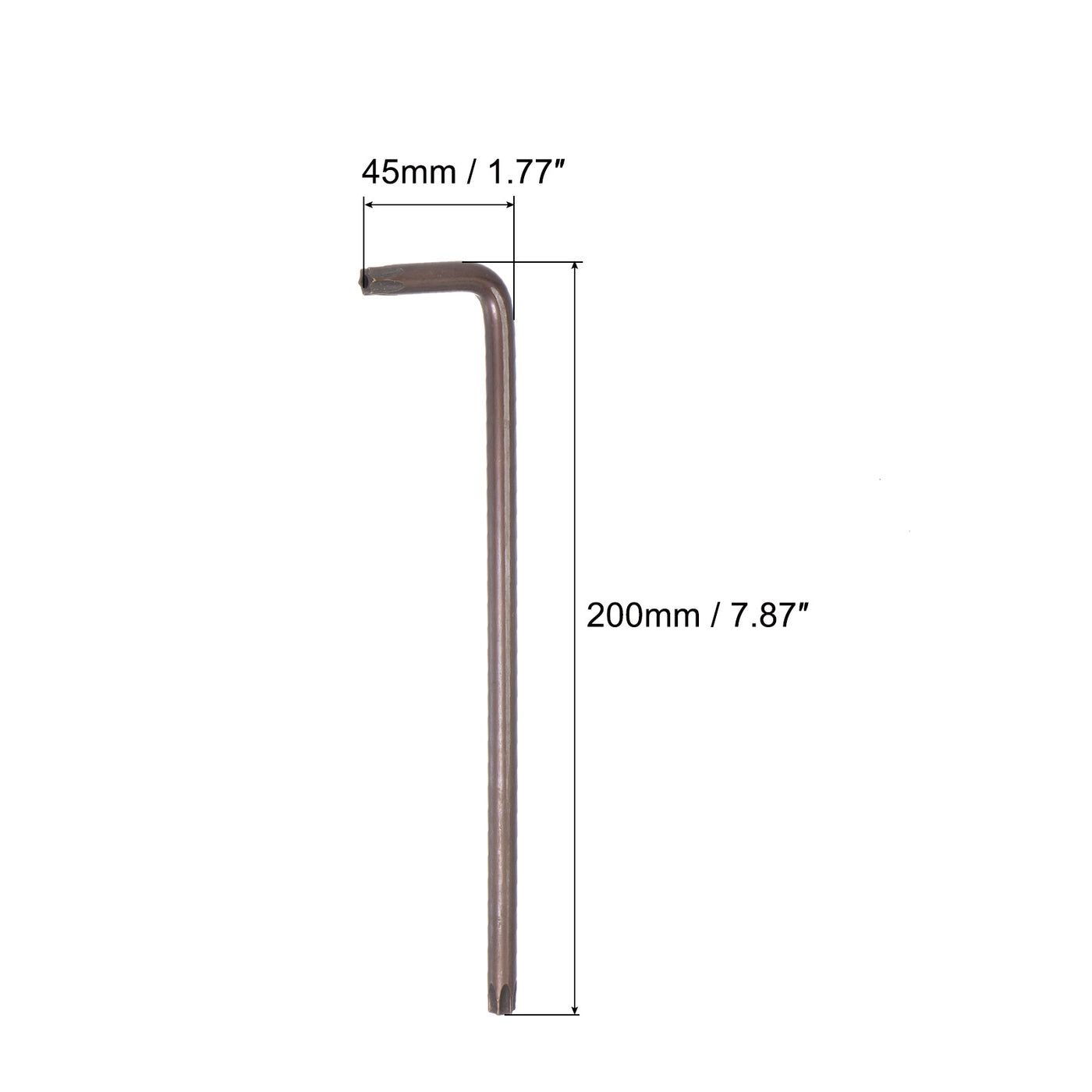 Harfington Manipulationssicherer Torx-Sternschlüssel-Bitschlüssel, L-förmiger langer Arm, S2-Stahl