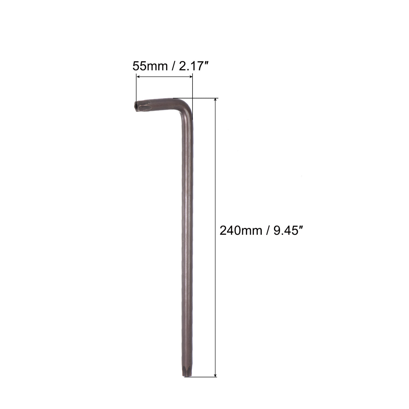 uxcell Uxcell Tamper Proof Torx Star Keys Bit Wrench, L-Shape Long Arm, S2 Steel