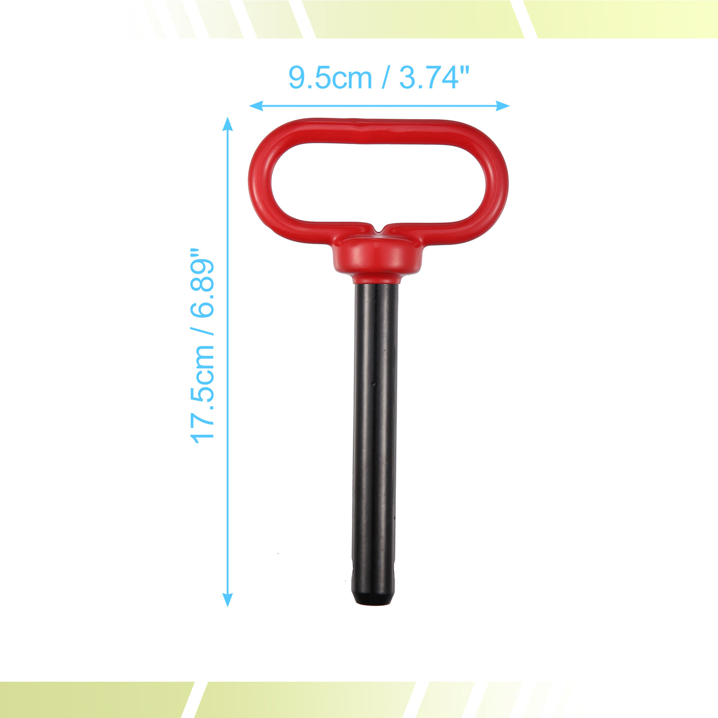 X AUTOHAUX 5/8" x 4" Trailer Towing Handle Hitch Clevis Pin and Clip for Lawn Mower Trailer Towing Cargo Boat RV Car Truck Bike Tractor Tow Hitch Lock Pins Red