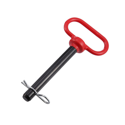 Harfington 5/8" x 4" Trailer Towing Handle Hitch Clevis Pin and Clip for Lawn Mower Trailer Towing Cargo Boat RV Car Truck Bike Tractor Tow Hitch Lock Pins Red