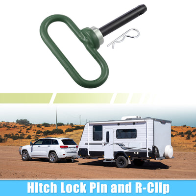 Harfington 5"-3.5" Magnetic Trailer Towing Hitch Clips Pins for Lawn Mower Trailer Towing Cargo Boat RV Car Truck Bike Atv Tractor Tow Hitch Lock Pins Green