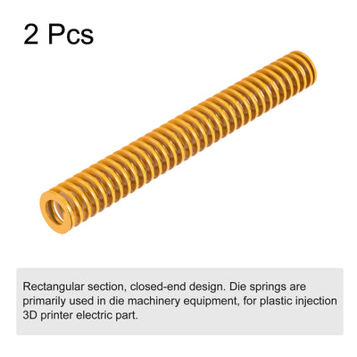 Harfington Uxcell 2Stk Matrize Feder 20mm 150mm Leichte Last Druckplatte für 3D-Drucker Teil Gelb