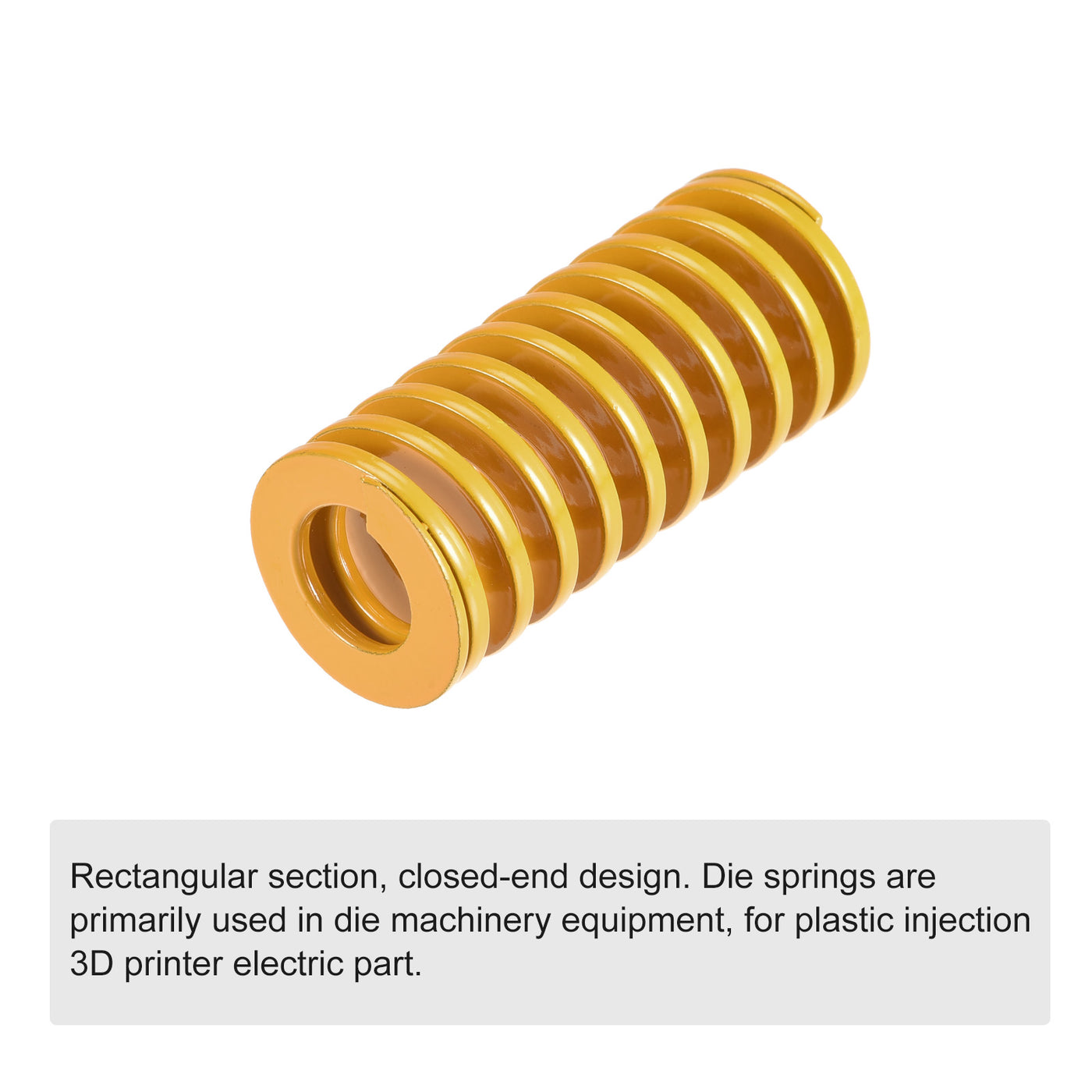 uxcell Uxcell Matrize Feder 22mm 50mm Leichte Last Druckplatte für 3D-Drucker Teil Gelb