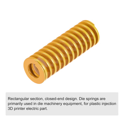 Harfington Uxcell Die Spring, 22mm OD 65mm Long Stamping Light Load Compression Yellow