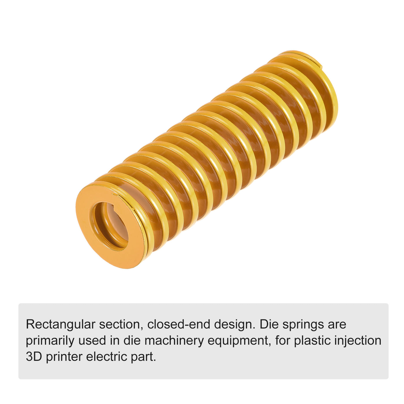 uxcell Uxcell Matrize Feder 22mm 70mm Leichte Last Druckplatte für 3D-Drucker Teil Gelb