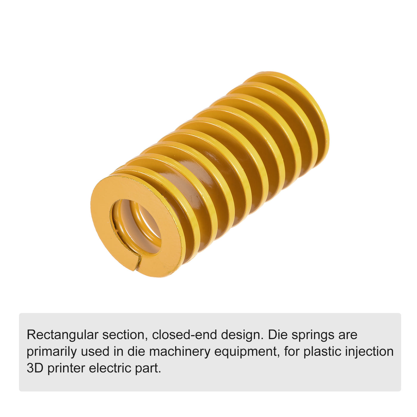 uxcell Uxcell Matrize Feder 27mm 55mm Leichte Last Druckplatte für 3D-Drucker Teil Gelb