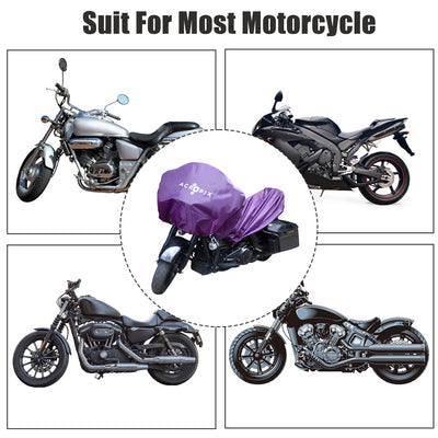 Harfington XL Lightweight Motorcycle Half Cover for Most Full Dress Touring Cruiser Motorbike Purple - Pack of 1