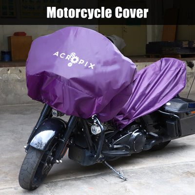 Harfington XL Lightweight Motorcycle Half Cover for Most Full Dress Touring Cruiser Motorbike Purple - Pack of 1