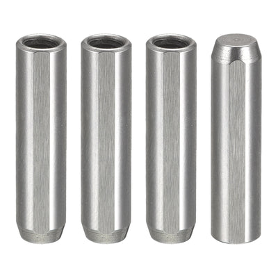 Harfington Uxcell 4 Stück M4 Innengewinde Dübelstift 5x25mm Anfasen Flache Auspuffnut Zylindrische Stiftbett Bücherregal Industriestifte Metall