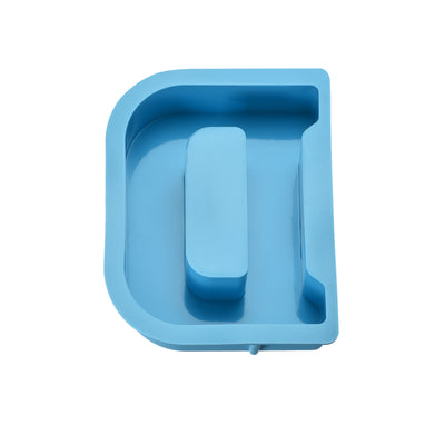 Harfington Silicone Resin Letter Mold 3D Mold for Epoxy Resin Art Large D Blue 4inch