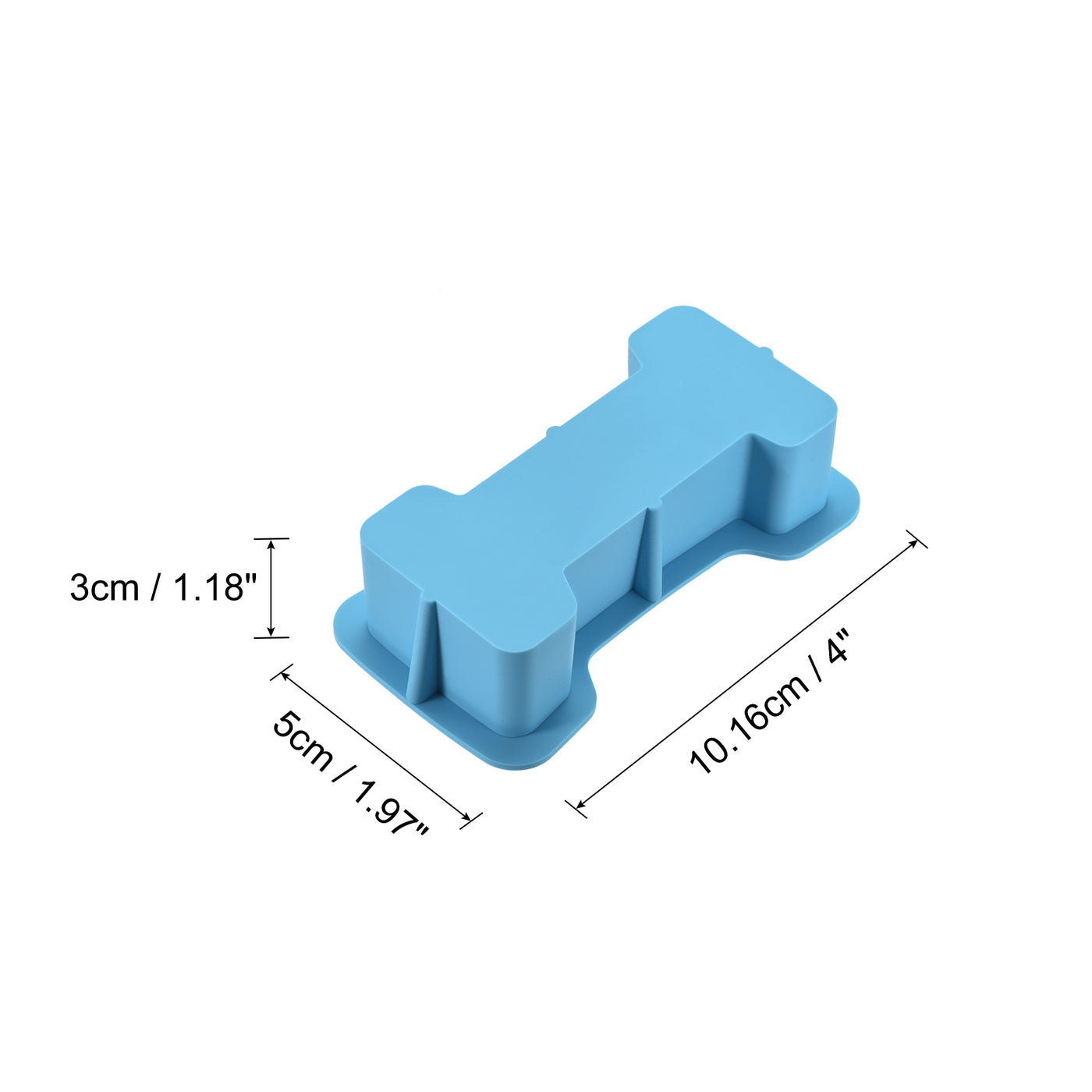 Harfington Silicone Resin Letter Mold 3D Mold for Epoxy Resin Art Large I Blue 4inch