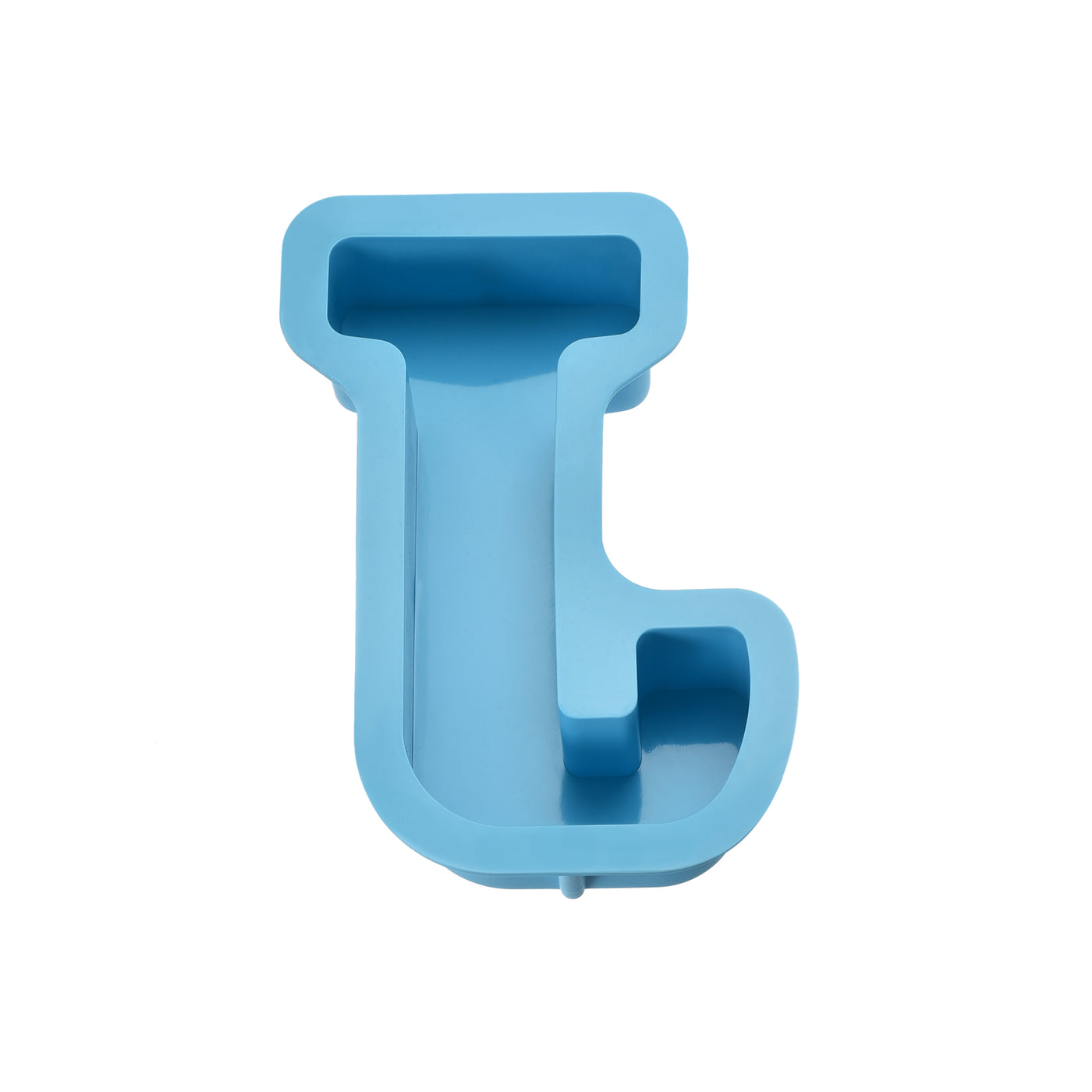 Harfington Silicone Resin Letter Mold 3D Mold for Epoxy Resin Art Large J Blue 4inch