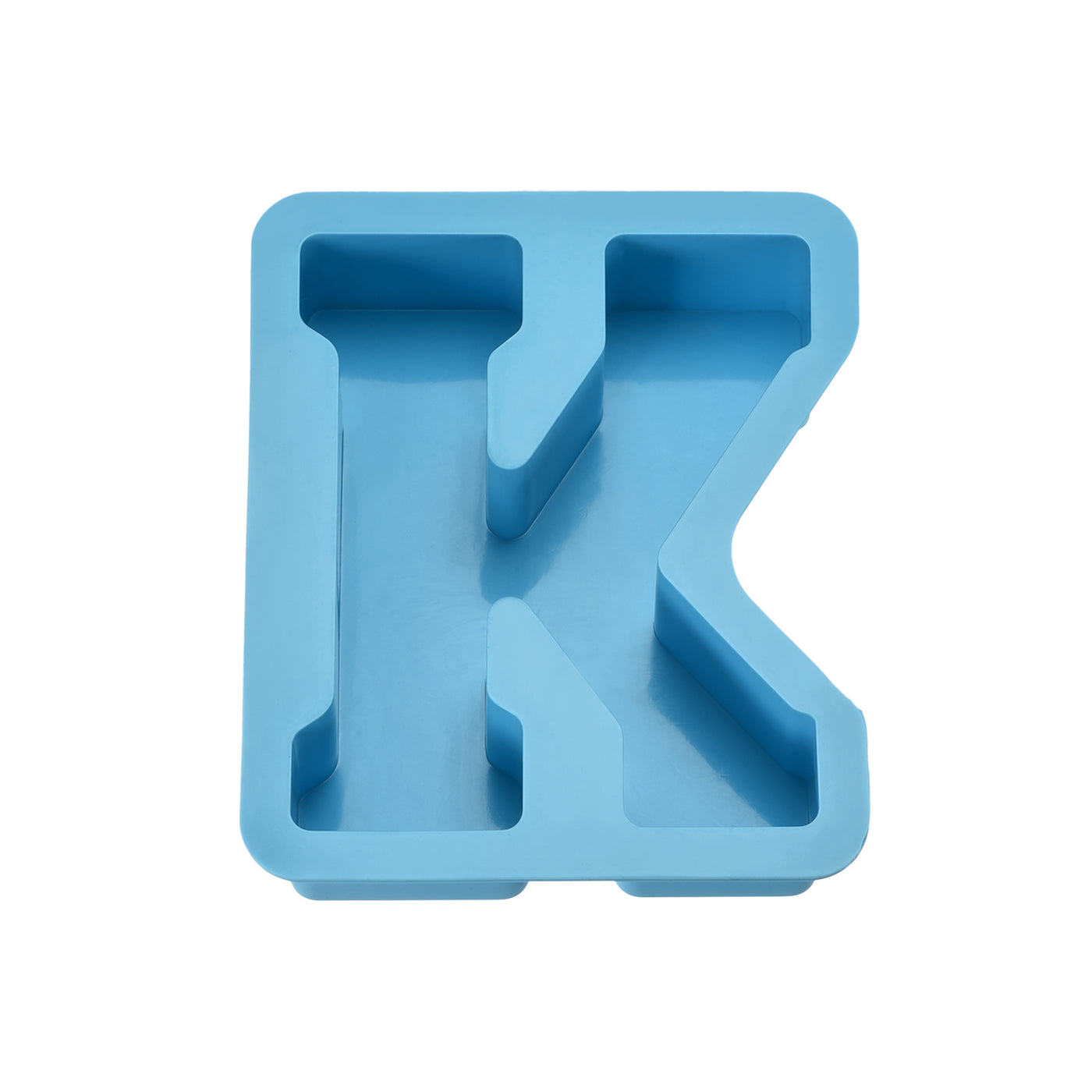 Harfington Silicone Resin Letter Mold 3D Mold for Epoxy Resin Art Large K Blue 4inch