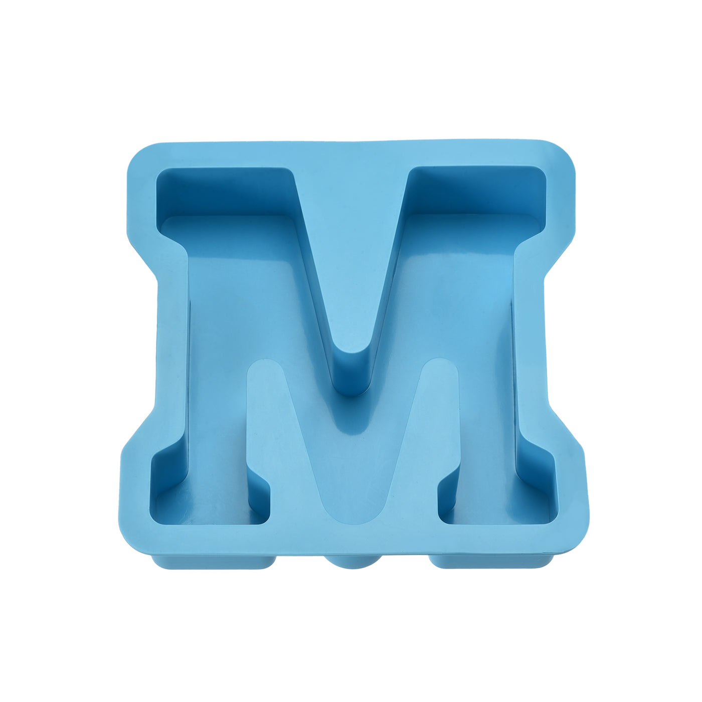 Harfington Silicone Resin Letter Mold 3D Mold for Epoxy Resin Art Large M Blue 4inch