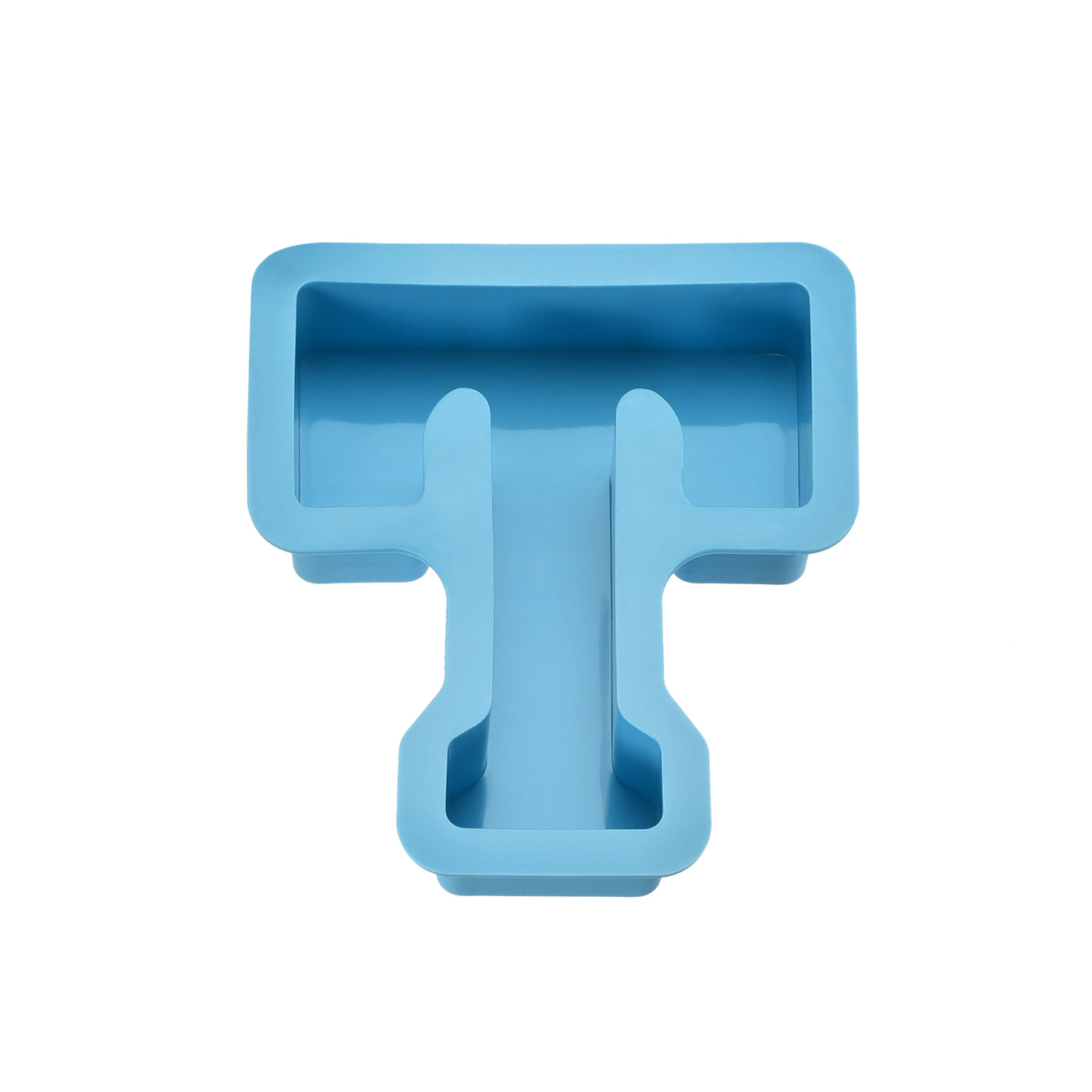 Harfington Silicone Resin Letter Mold 3D Mold for Epoxy Resin Art Large T Blue 4inch