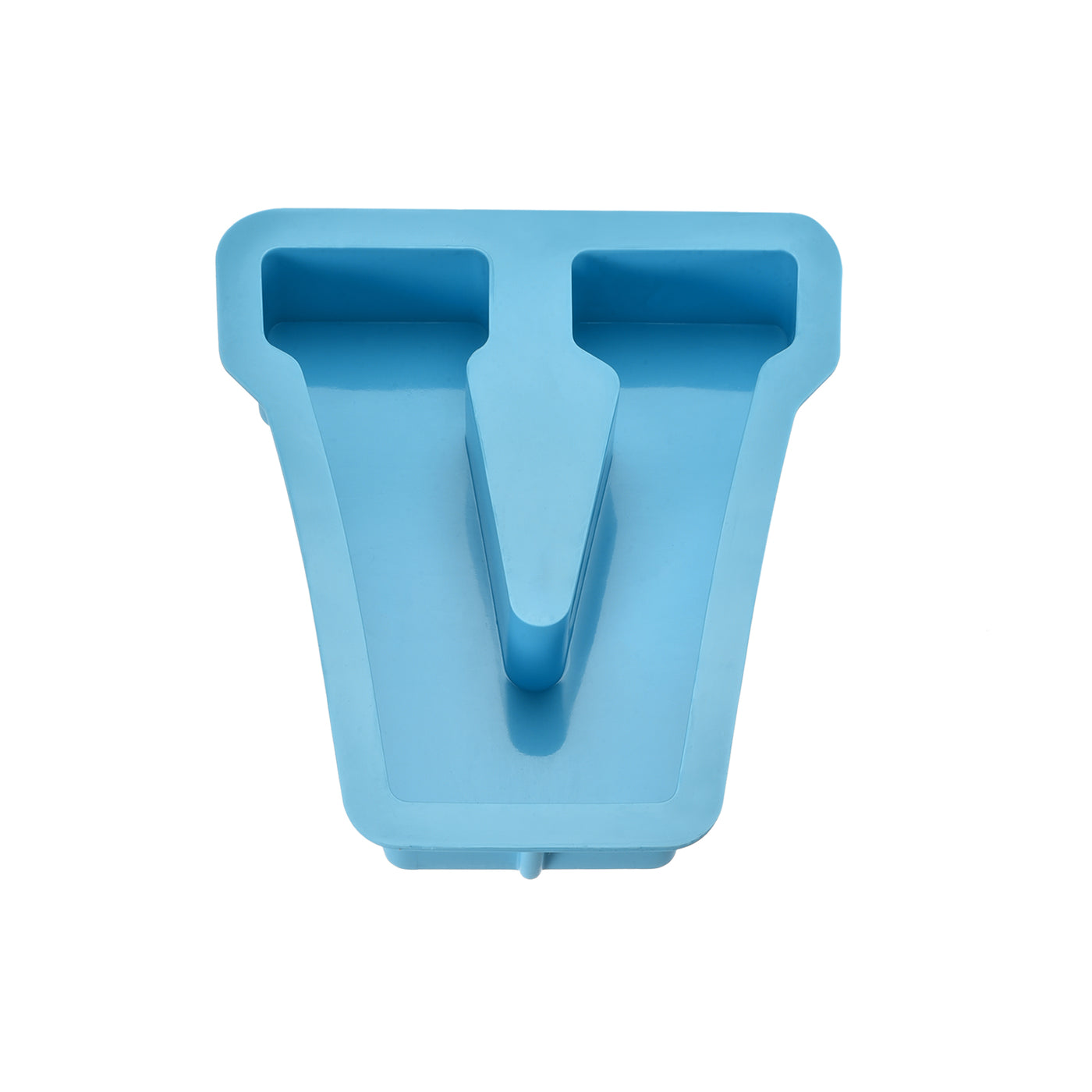 Harfington Silicone Resin Letter Mold 3D Mold for Epoxy Resin Art Large V Blue 4inch